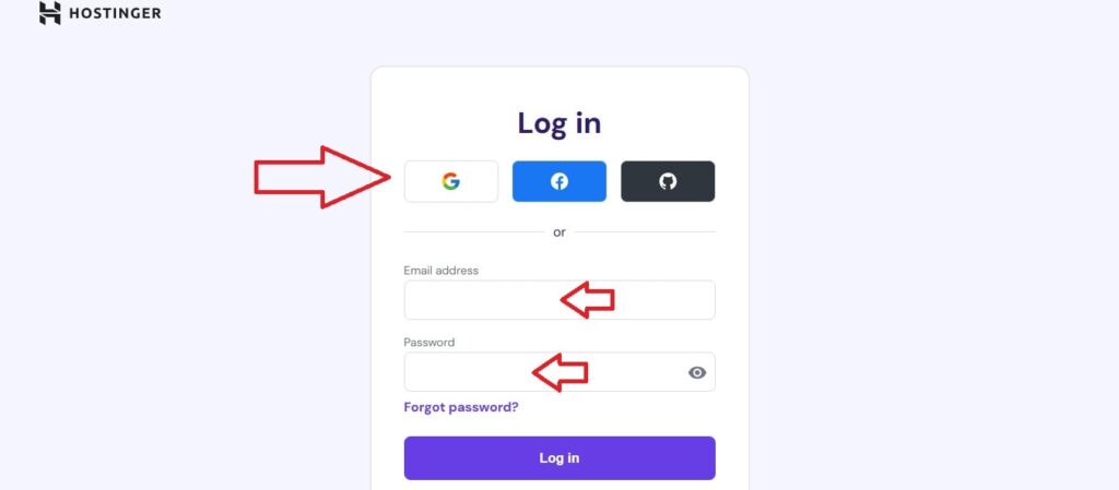 hostinger create account