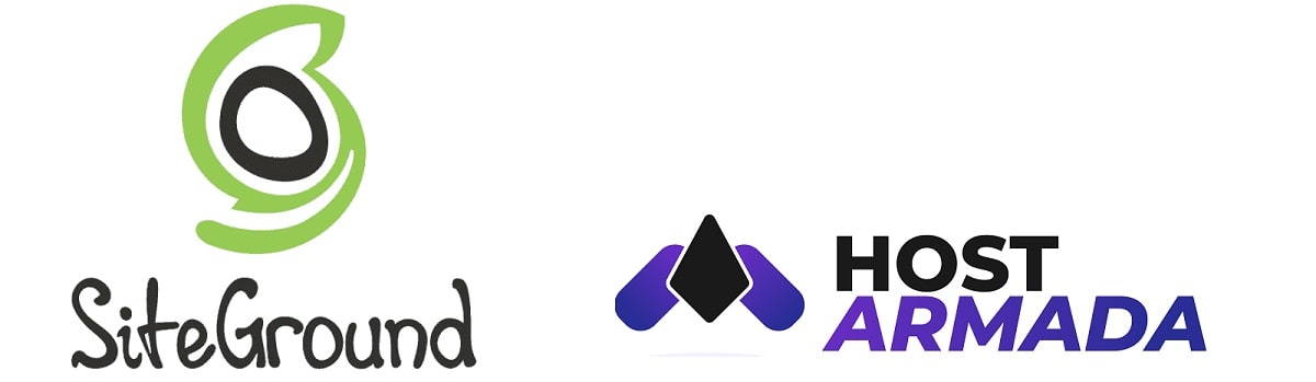 siteground vs hostarmada by google search bar
